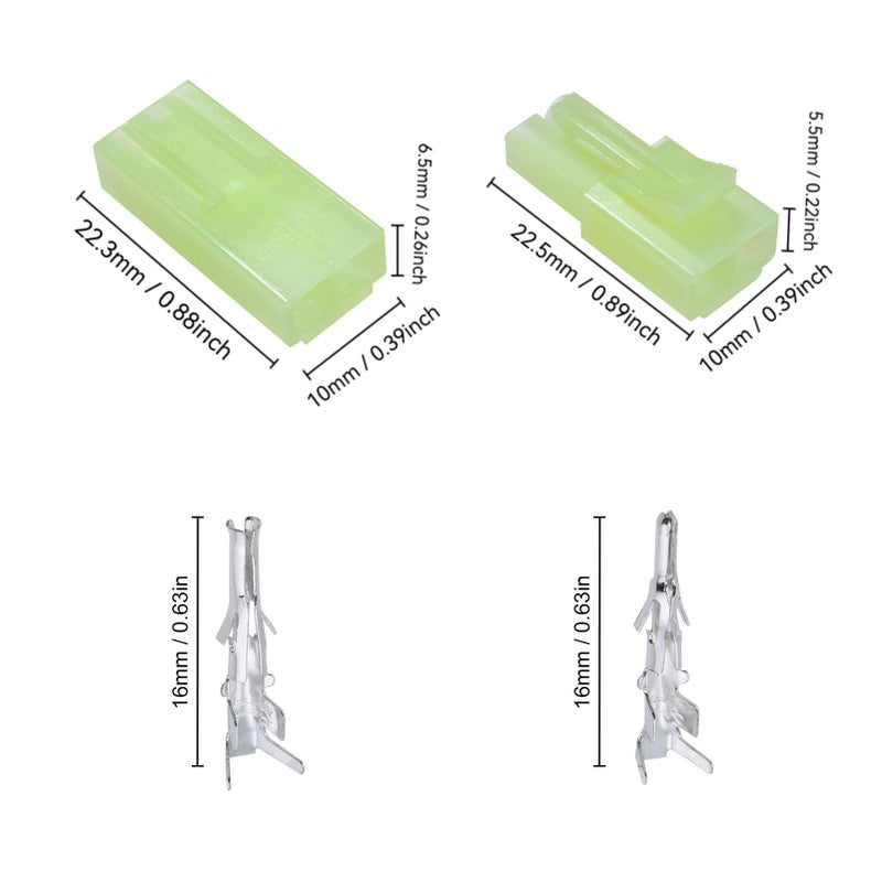 Hobbypark Mini Tamiya Style Connector Plugs Male & Female (10 Pairs) - Image 2